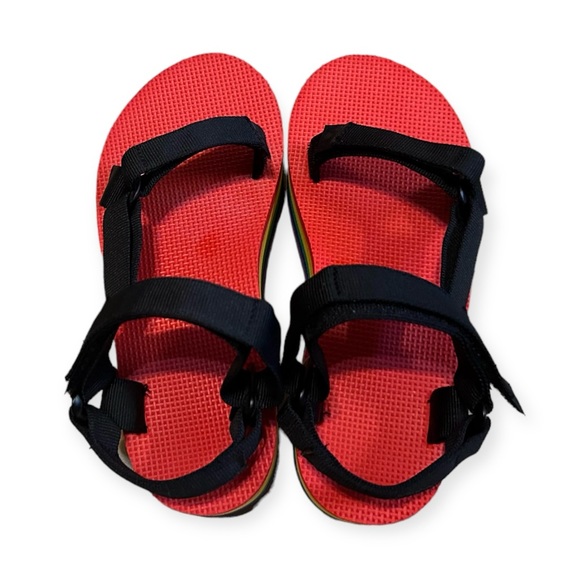 Teva Pride Multi Color Rainbow Platform Sandals Size 6 - Picture 3 of 4